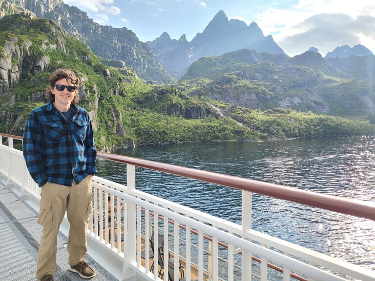 Coastal cruise in Norway (Kelly's first international trip)