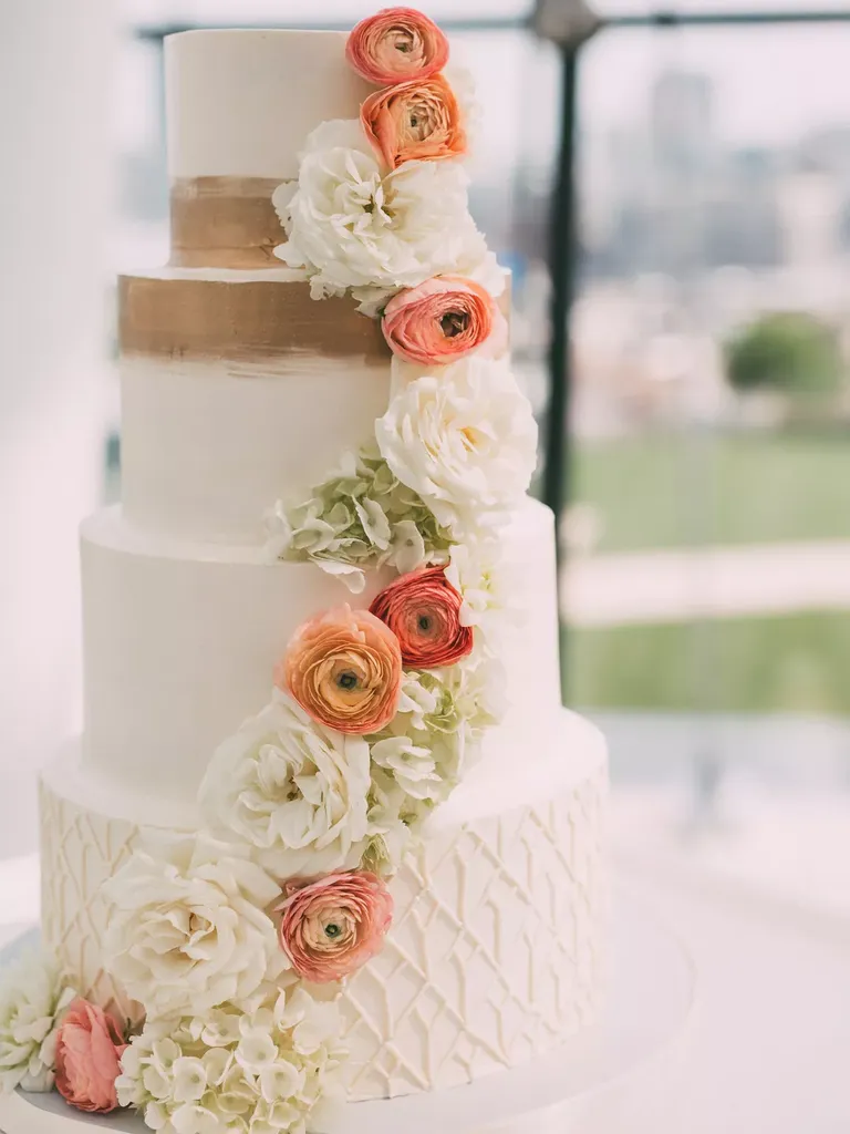 4 tier wedding cake template