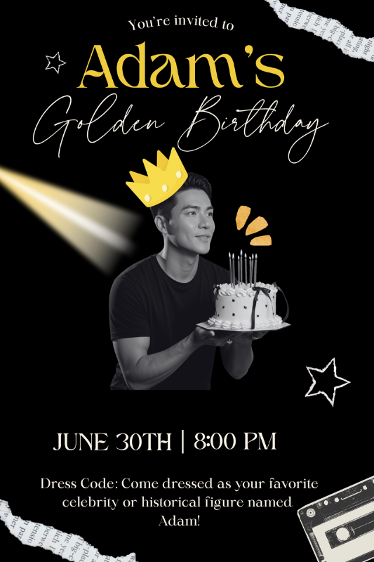 Golden Birthday Ideas - Dress Like Famous People