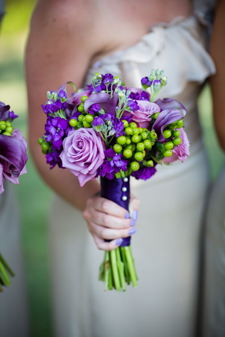 Purple Bridesmaid Bouquet