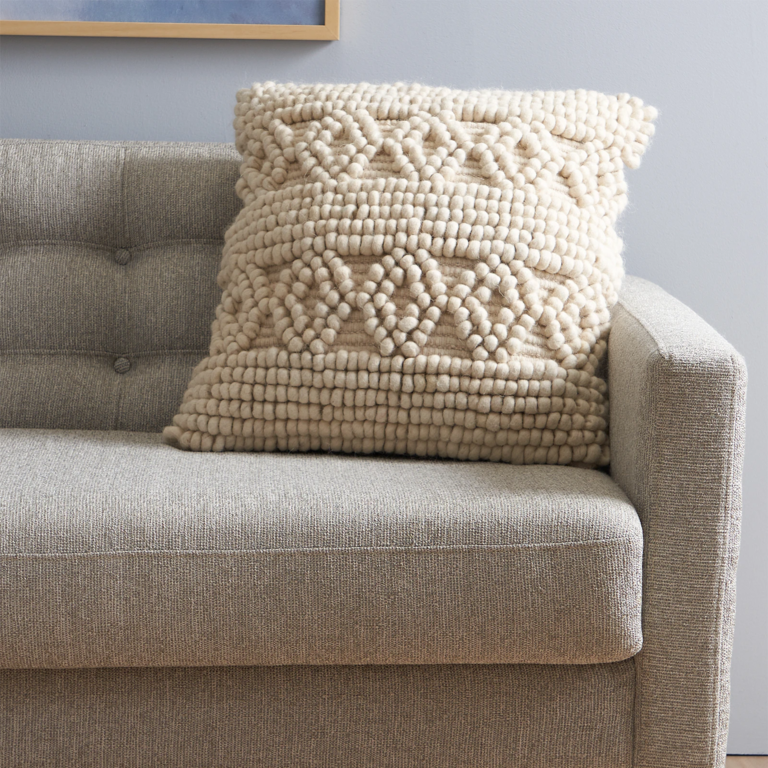 Woven wool accent pillows anniversary gift