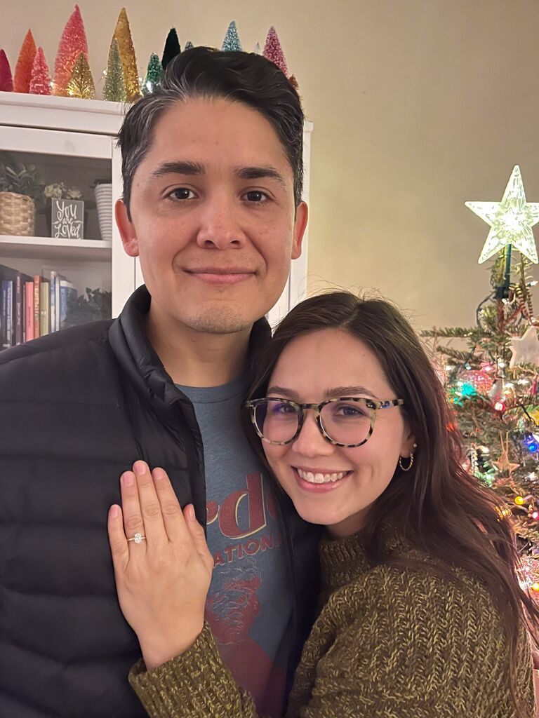 Engaged on Christmas Day!
