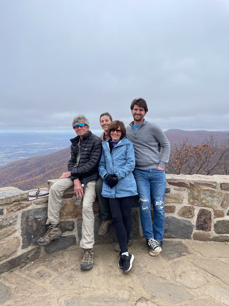 Sue (Mom) and Pat joined Basia and Stephen on the East Coast for a visit and journeyed together to the Shenandoah National Park for Fall. Great views, and even better food!