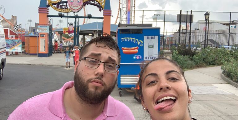 Lena's first trip to Coney Island