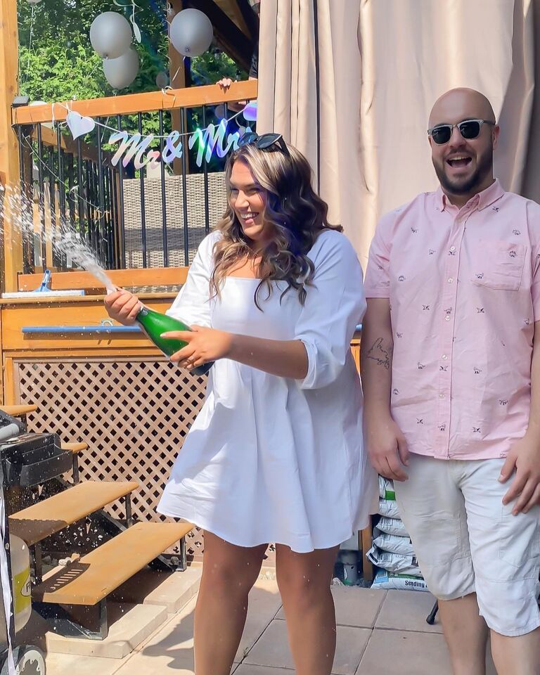 Celebrated our engagement with Montreal Family