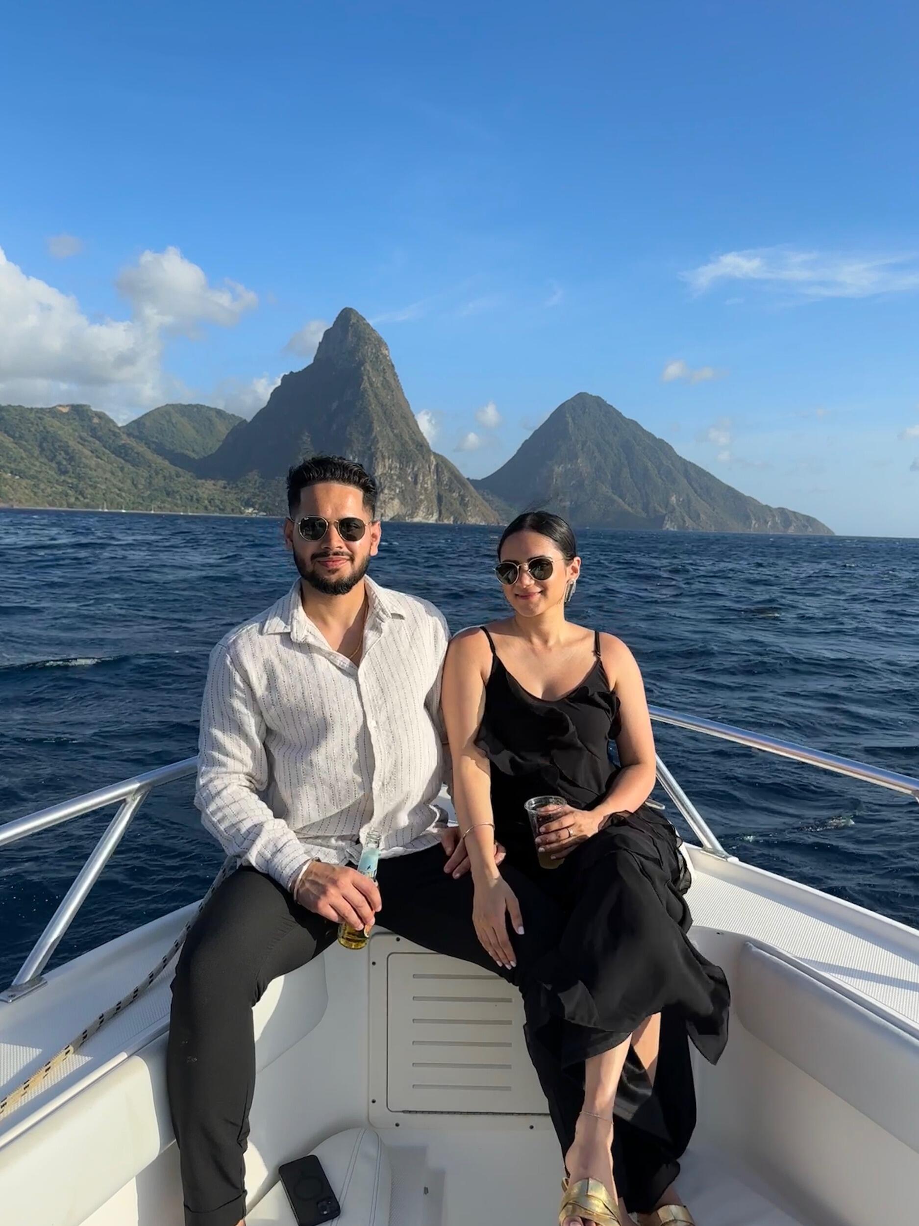 celebrating Ravneet's 28th in St. Lucia