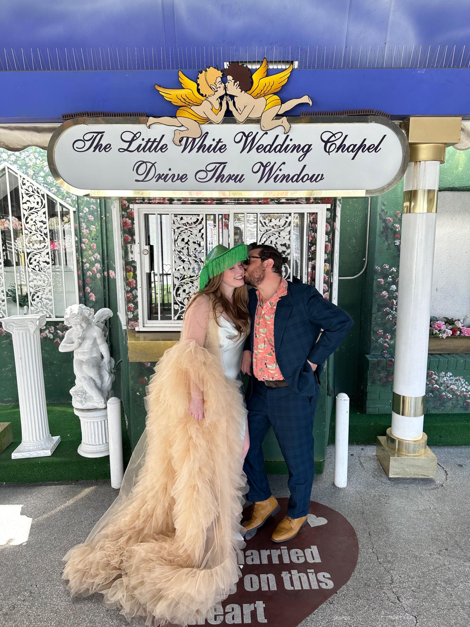 With a trip already planned to Vegas and news of losing her job, Ryan and Jennifer spontaneously eloped on their vacation. They made the decision the night before and by the next afternoon they had gotten outfits at the local thrift store and sealed the deal at the famous Little White Chapel! Now, they are so thrilled to get to celebrate their love with all of you this spring in New York.