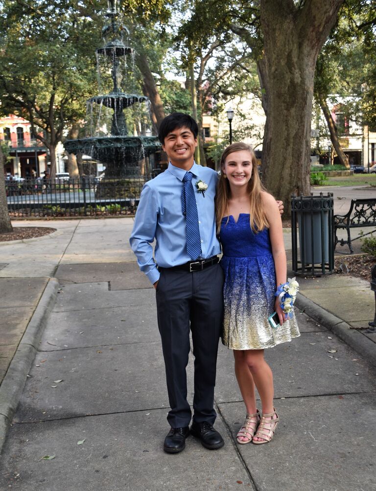 Our story starts with our first date at sophomore year homecoming...