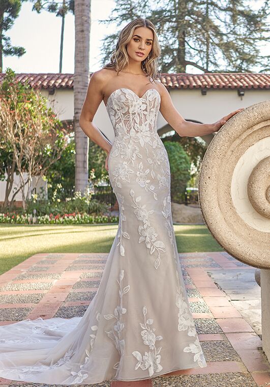 chinese dress ladies A Line Wedding Dress Modest Beautiful Rose Lace Long Bride Dresses TBW   TANYA BRIDAL