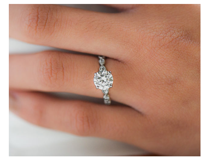 James Allen diamond engagement ring online