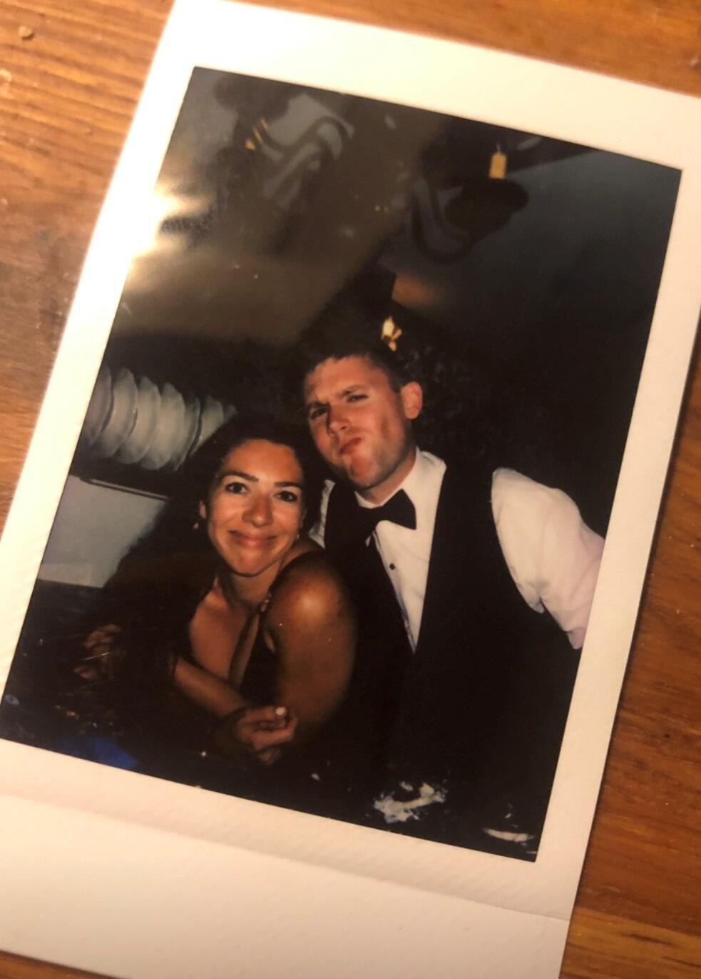 Our first photo together... The first night we met... Our first wedding together...