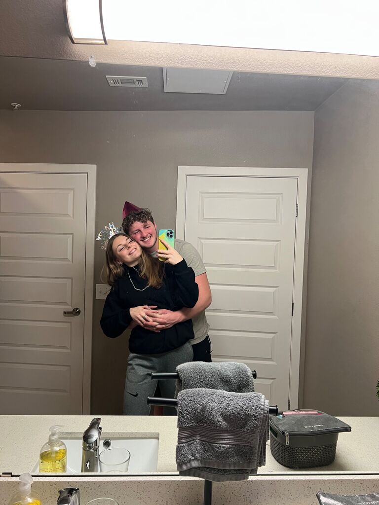 Celebrating our first New Year together, we eagerly anticipate a year ahead filled with travels, memories, and building a life together.