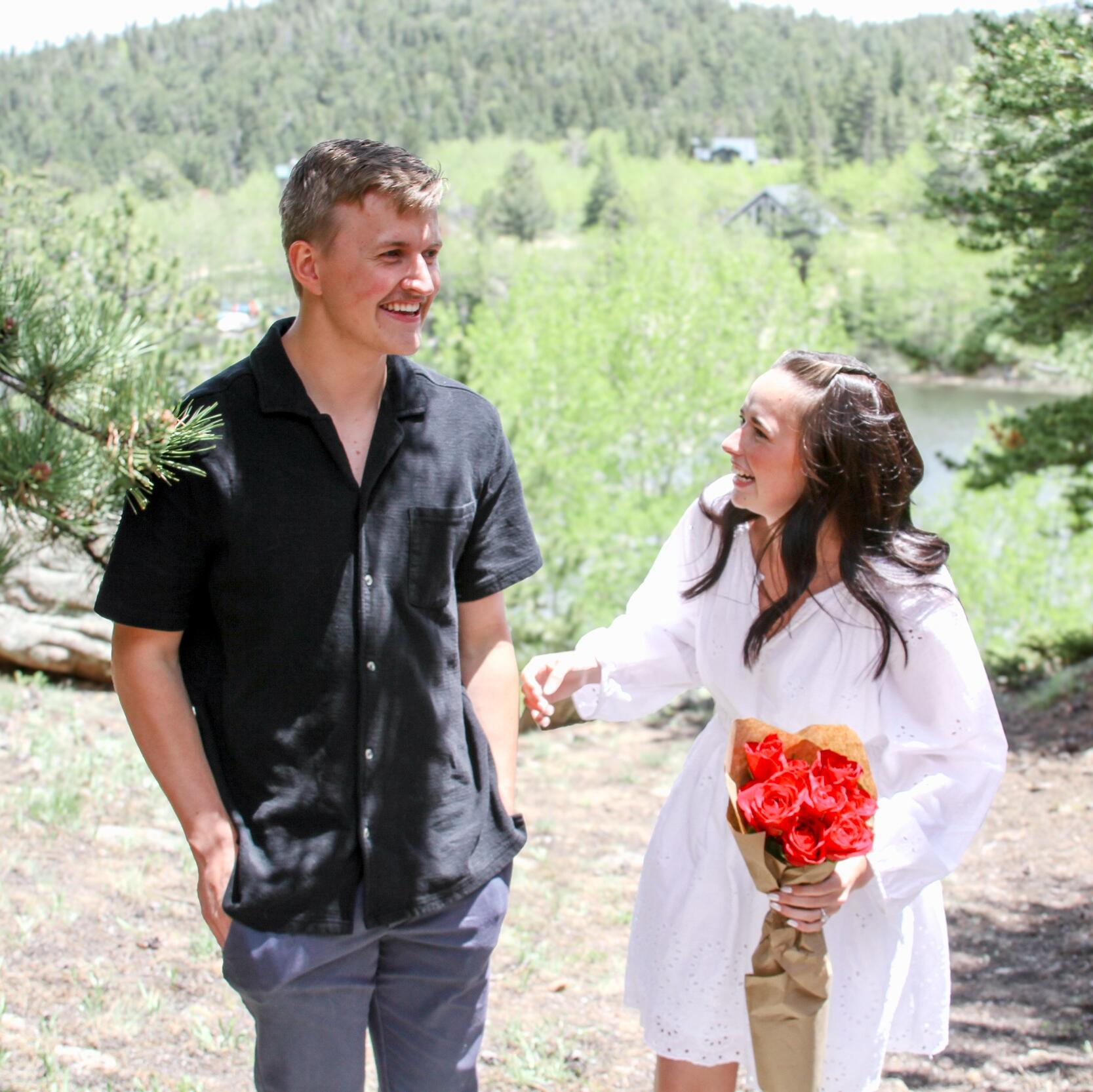 On June 7, 2025 Micah took Luisa up to the Swanson cabin with their best friends. While on a tour of the property, Micah walked Luisa down by the lake where he proposed! Luisa was so excited to say yes!

Now, with grateful hearts and a deep love for one another, Micah and Luisa look ahead to a lifetime of walking with Christ, hand in hand. Their greatest desire is not just to build a happy life, but a holy one—to encourage each other in faith, to serve their community with compassion, and to reflect Christ’s love in all they do. As they prepare for marriage, they cling to the truth of Ecclesiastes 4:12 (ESV):
“And though a man might prevail against one who is alone, two will withstand him—a threefold cord is not quickly broken.”

Together, they trust that the Lord, who brought their paths together, will lead them forward with purpose, joy, and unwavering grace.

The Swansons — coming December 30, 2025!