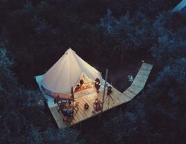 glamping bachelorette party