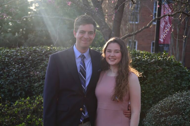 Spring Formal at a beautiful country ranch beside a lake with Matthew's two left feet and Mary's natural-born grace.