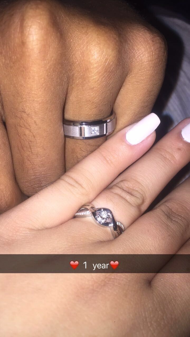 Our one year anniversary and promise rings