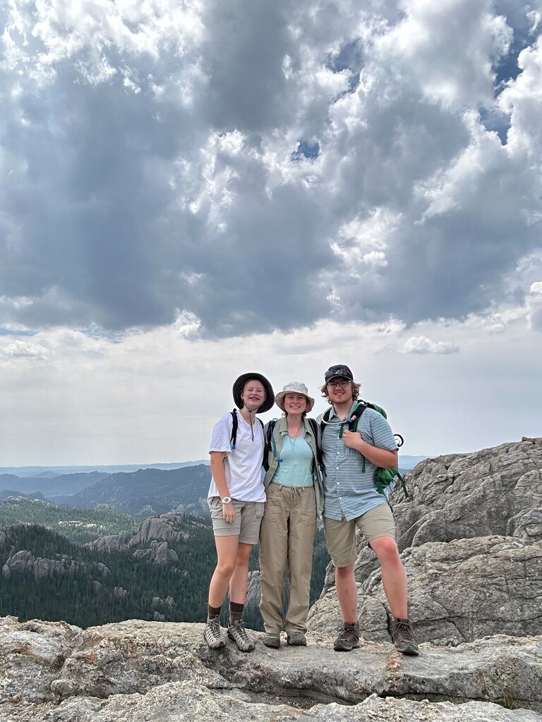 We continued to pursue our love of the outdoors together. Last summer, we went with Clara on a two night trip through South Dakota. We saw the badlands, Mt. Rushmore, camped in the backwoods, climbed 10,000 feet, and saw Wall Drug, all within 48 hours. 