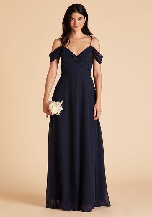 navy sweetheart bridesmaid dress