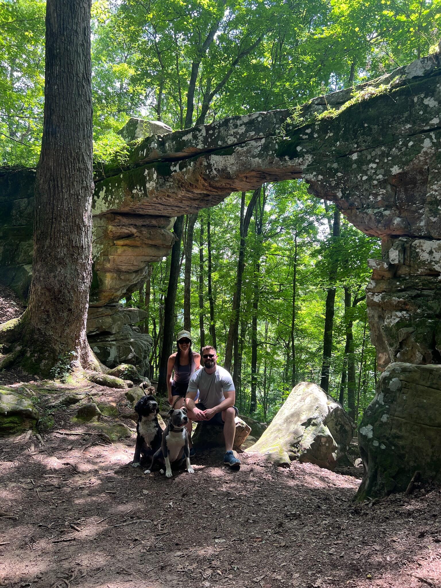 Cave crawling and exploring 