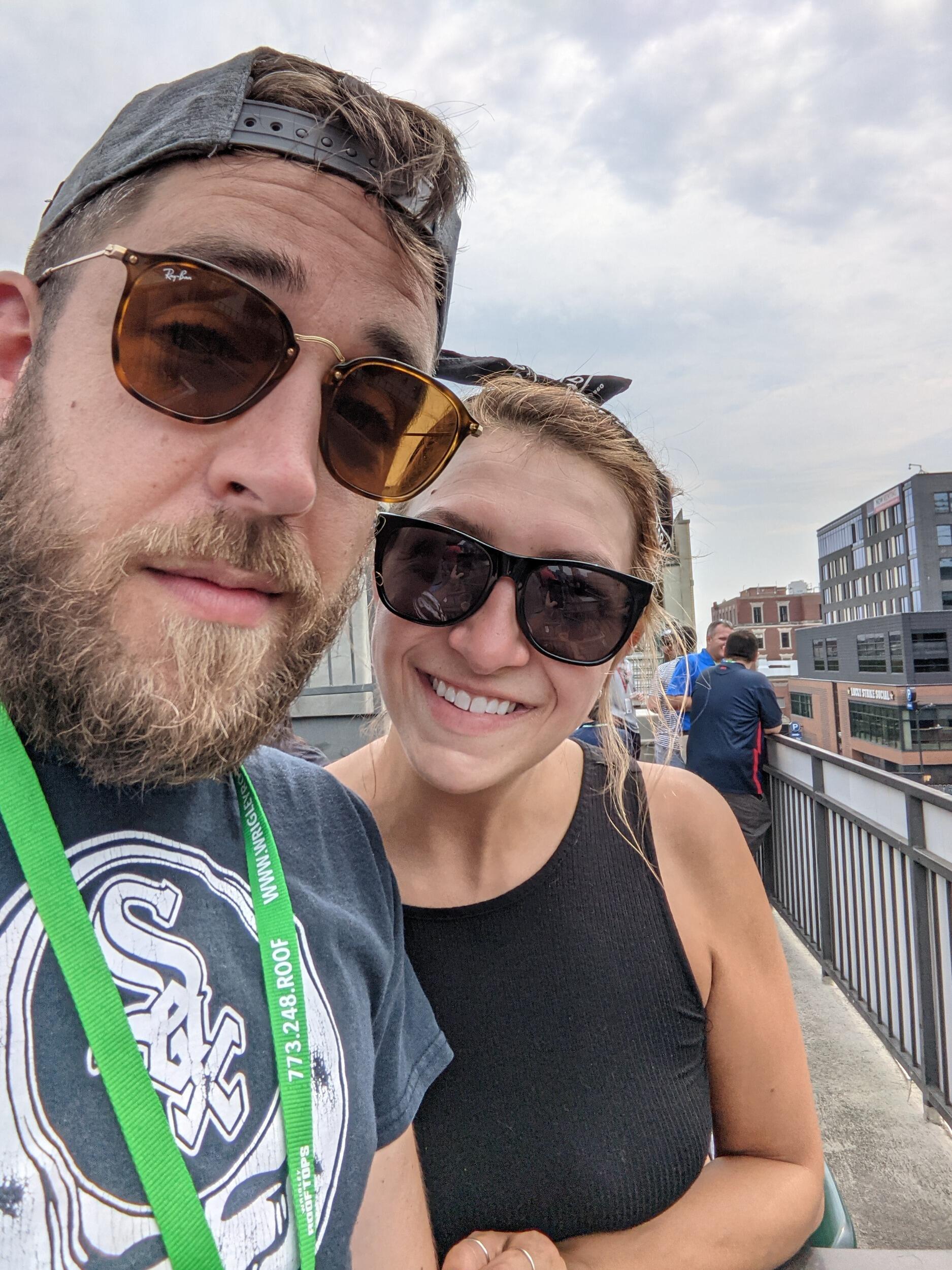 From time to time Heather is a sports person with Christopher. 