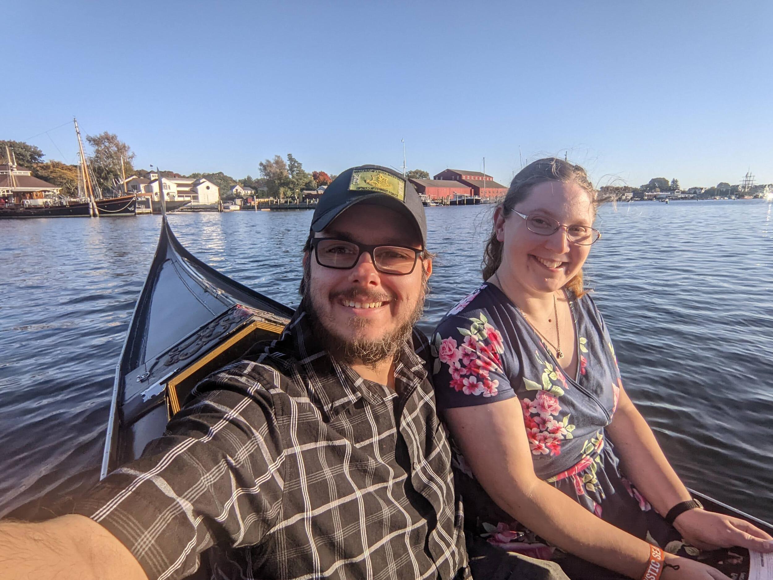 A romantic gondola ride......in Mystic! We're always looking for new adventures.