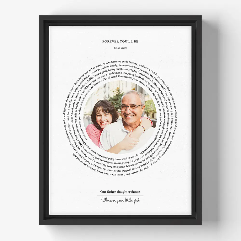 Parent-and-child first dance print