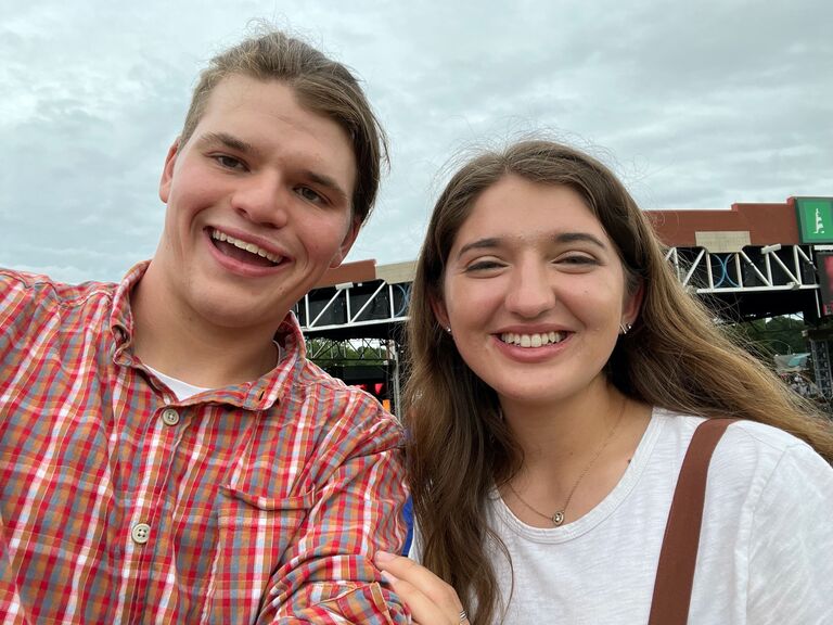 Their first concert together! Josh isn't a big music guy, but he was happy to see Jack Johnson.