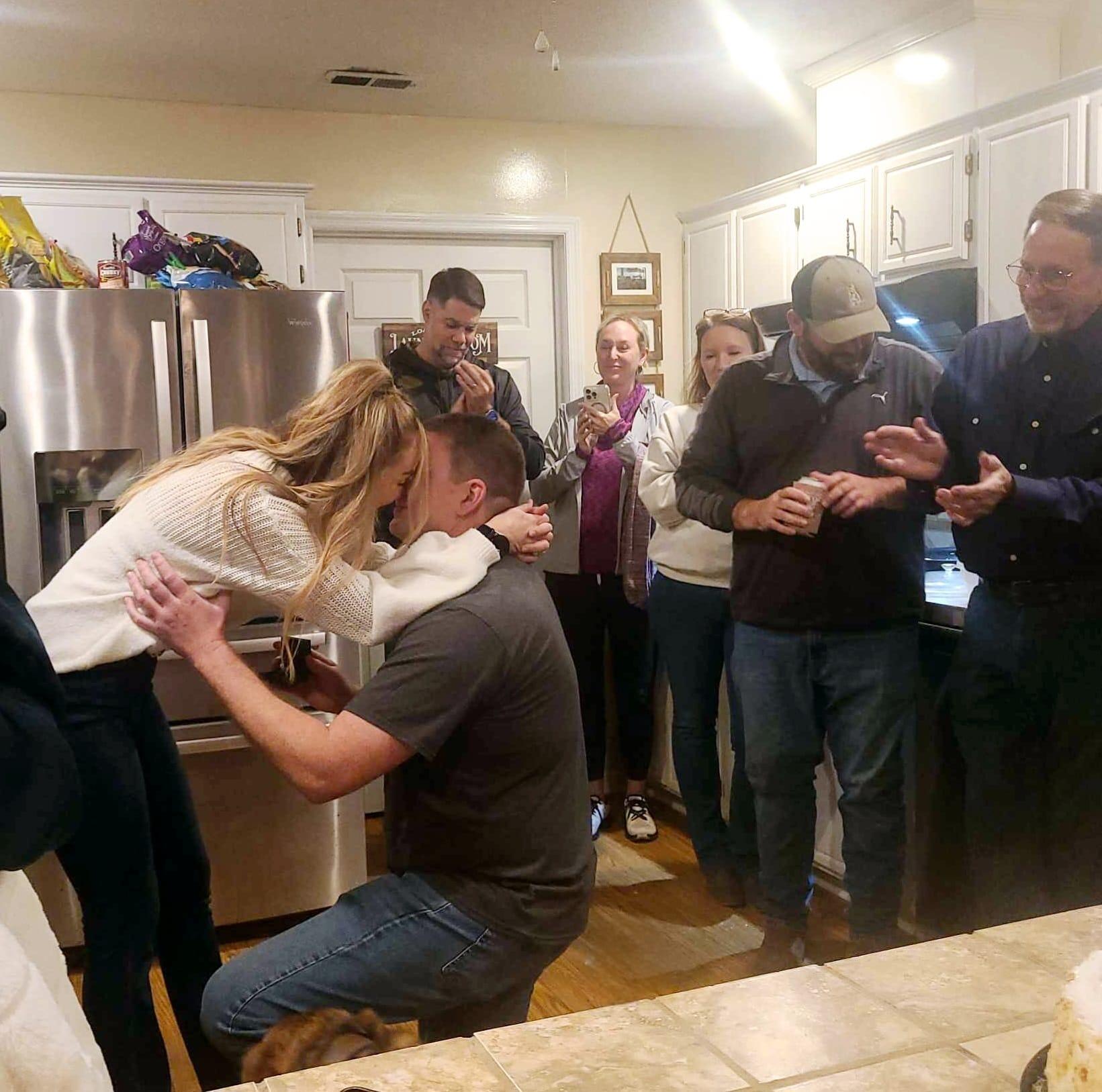 And finally, the long-awaited moment of the proposal!
