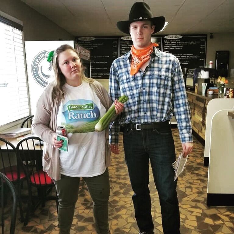 Annelise and Matthew compete for Best Couple's Costume again, this time as a miscommunication. ("RANCH? I thought you said RANCHER!")