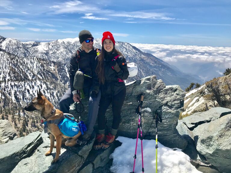 Their first hike together to Devil's Peak. This was also the first day Linda and Rambo met. Rambo was only 1 year old. 