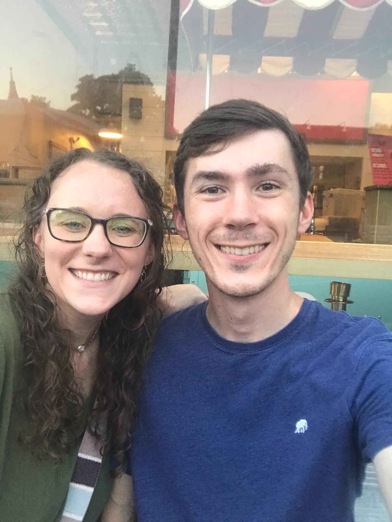 Siloam Springs date! A walk around downtown after, of course, food and coffee (and ice cream)!