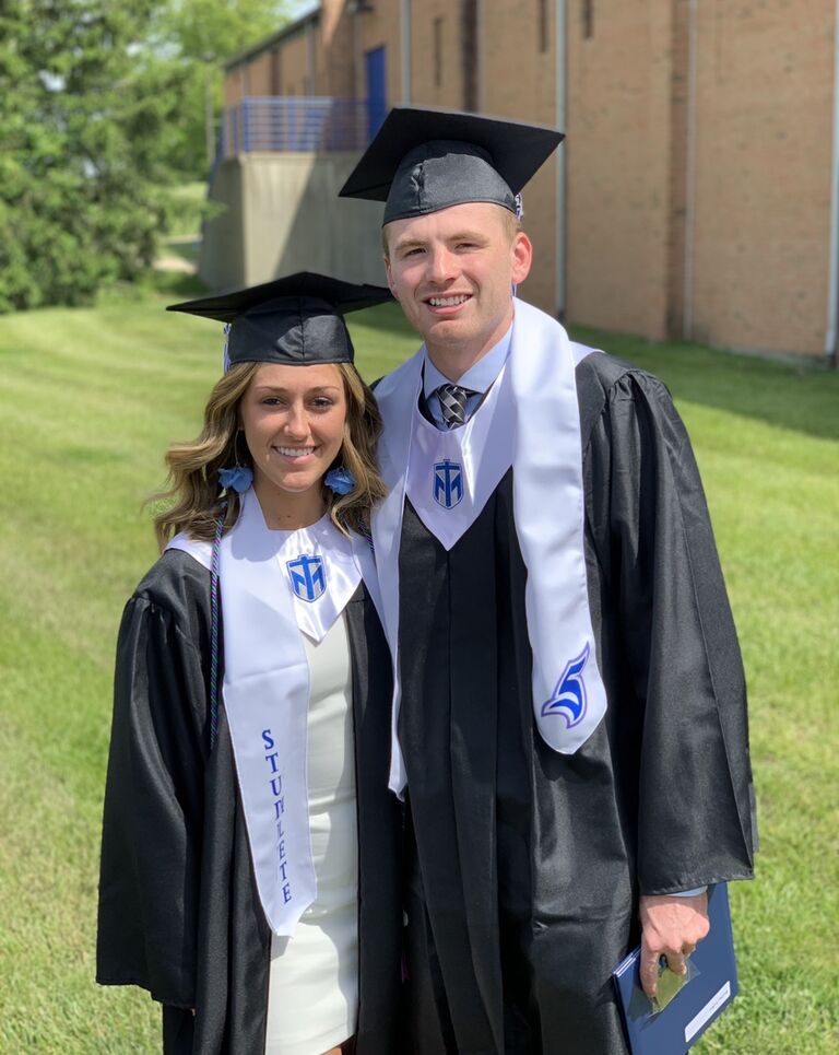 Time for the real world - Luke and Morgan graduated college from Thomas More University! 