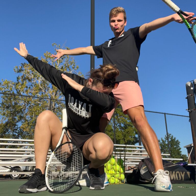 Hope and Nathan's second date and first time playing tennis together.