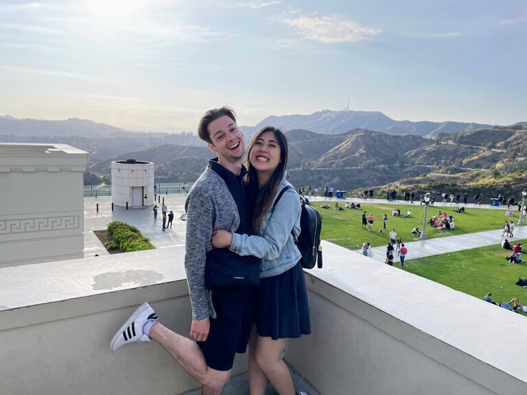 Mike has always been interested in space so I guess you could say our stars aligned (Atop of Griffith Observatory).