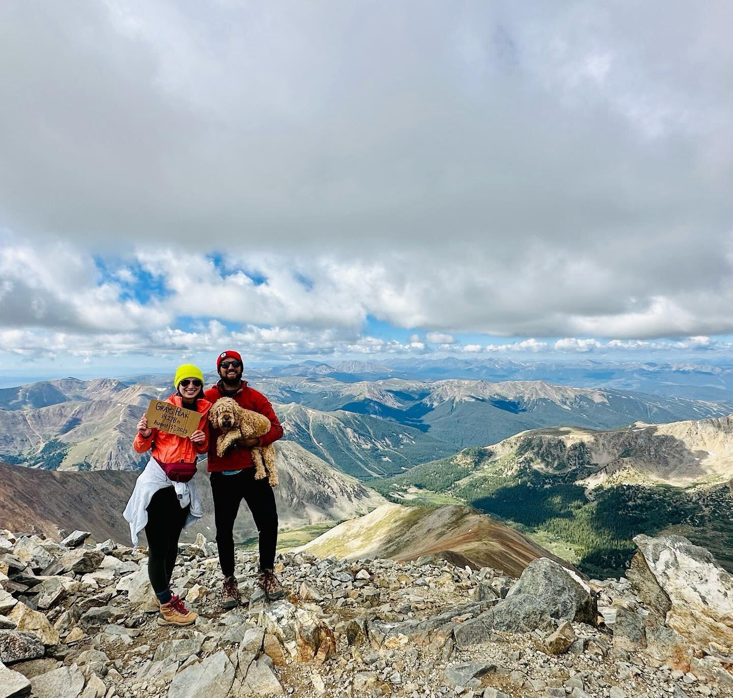 Hiking our first 14ers together - Gray's and Torrey's Peaks