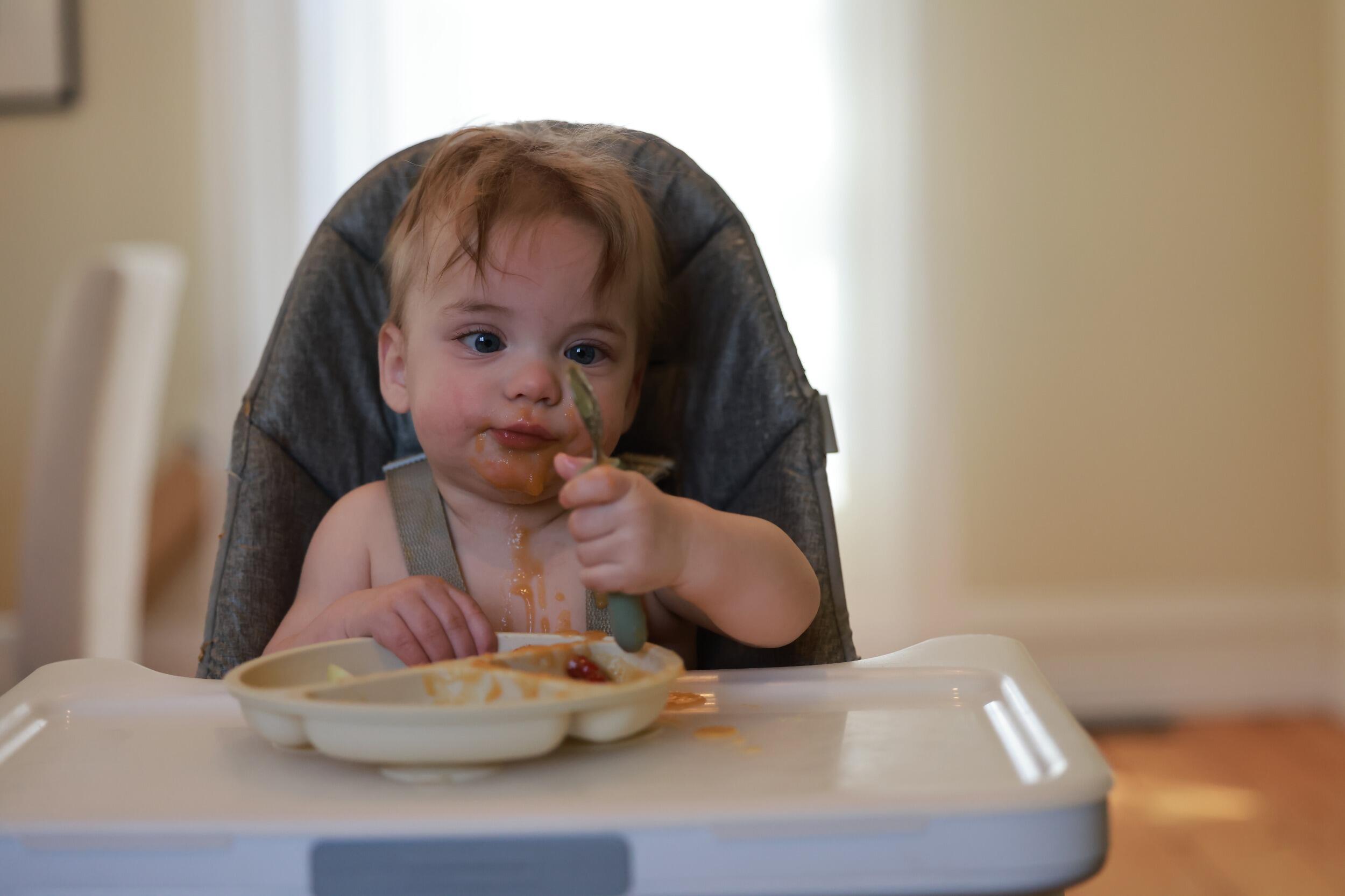 Calvin learned to bend spoons with his mind at 9 months old. That's usually a 15 month milestone!