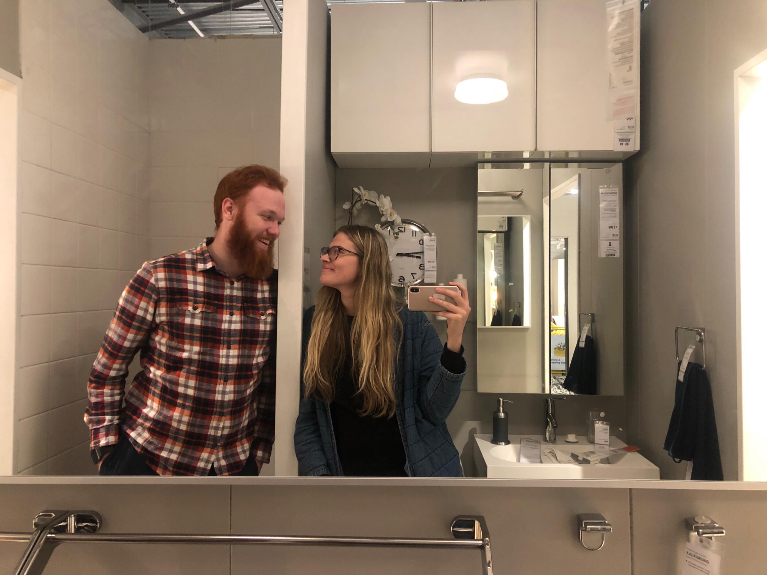 After Matisse got back from Hawaii, Aaron left for a gun training program, and when he got back, Matisse left for her internship.  There was about a whole month where we didn't see each other! We finally met back up and took Aaron's first trip to IKEA
