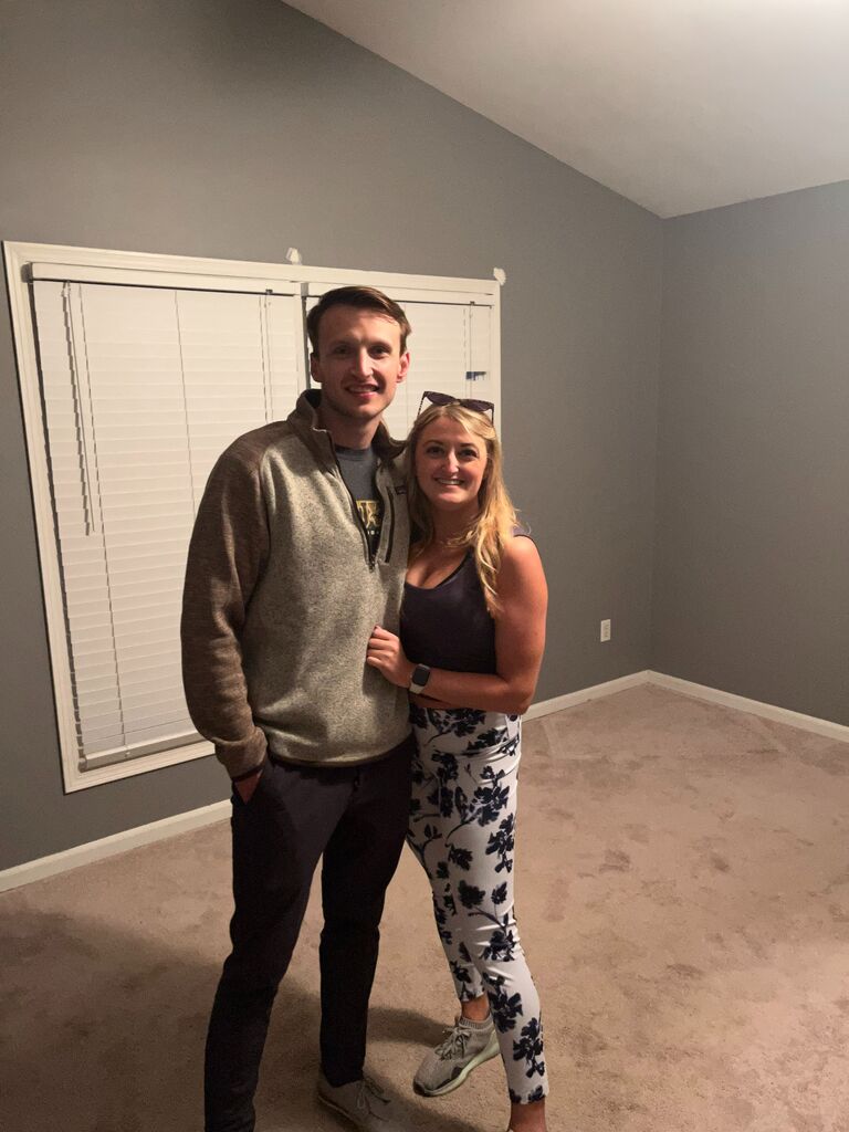 Nate and Olivia move in together! So much work went into that house over the summer. A special thanks to their families for all of the extra help!