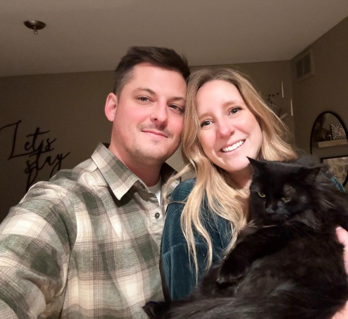Last Christmas in our apartment, but first Christmas with Willow. 