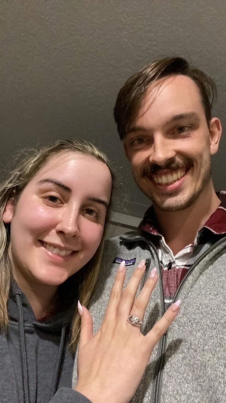 The day he proposed!