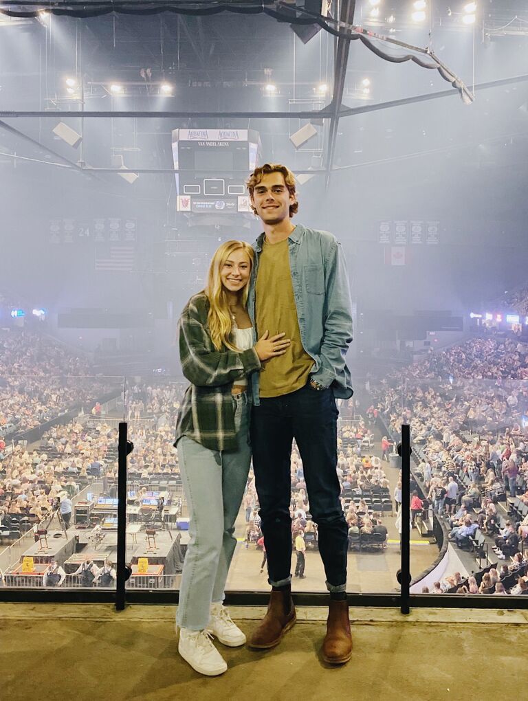 Dan and Shay concert and 2 years of dating.