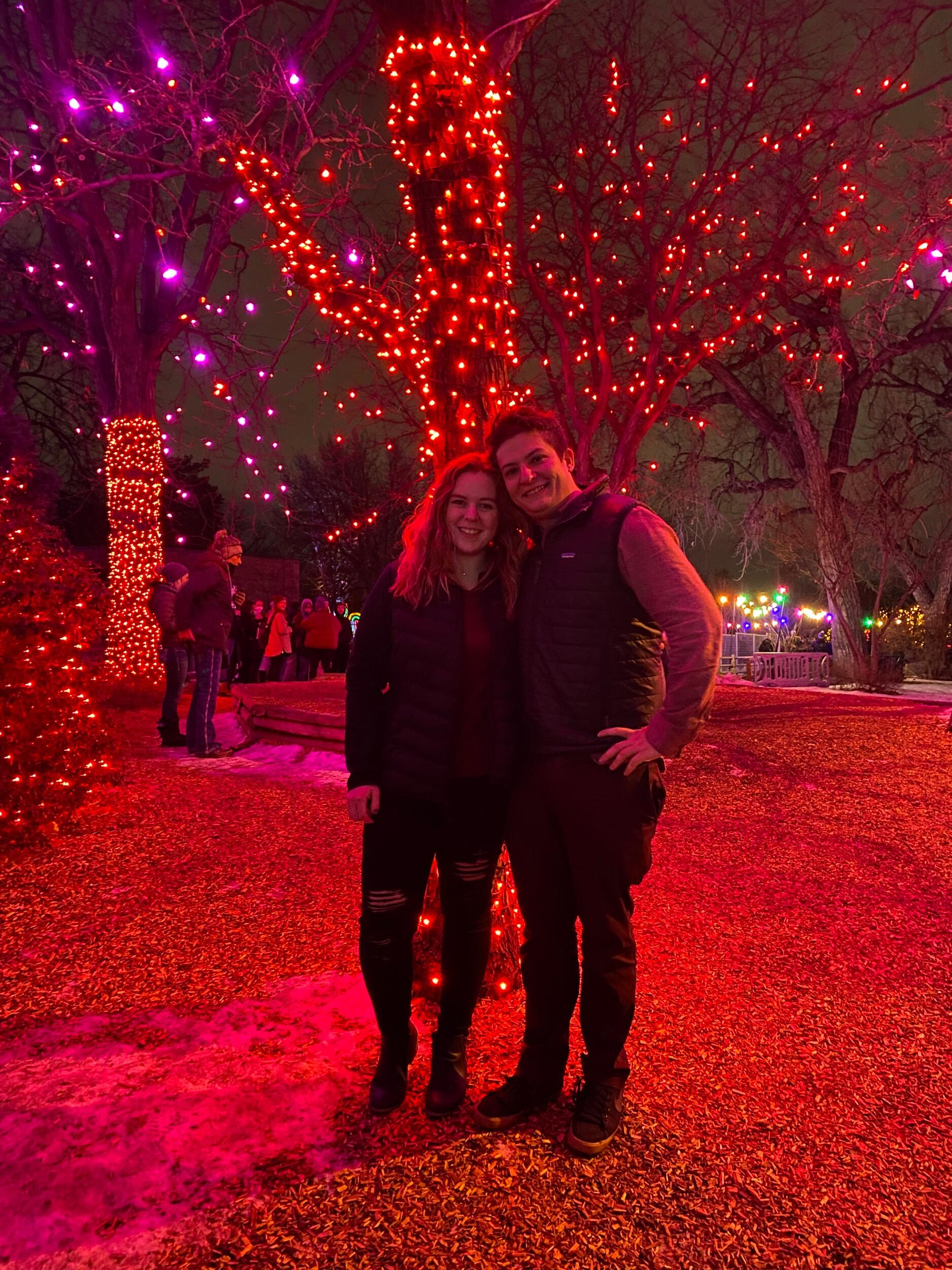 1st official date as a couple - Denver Zoo Lights