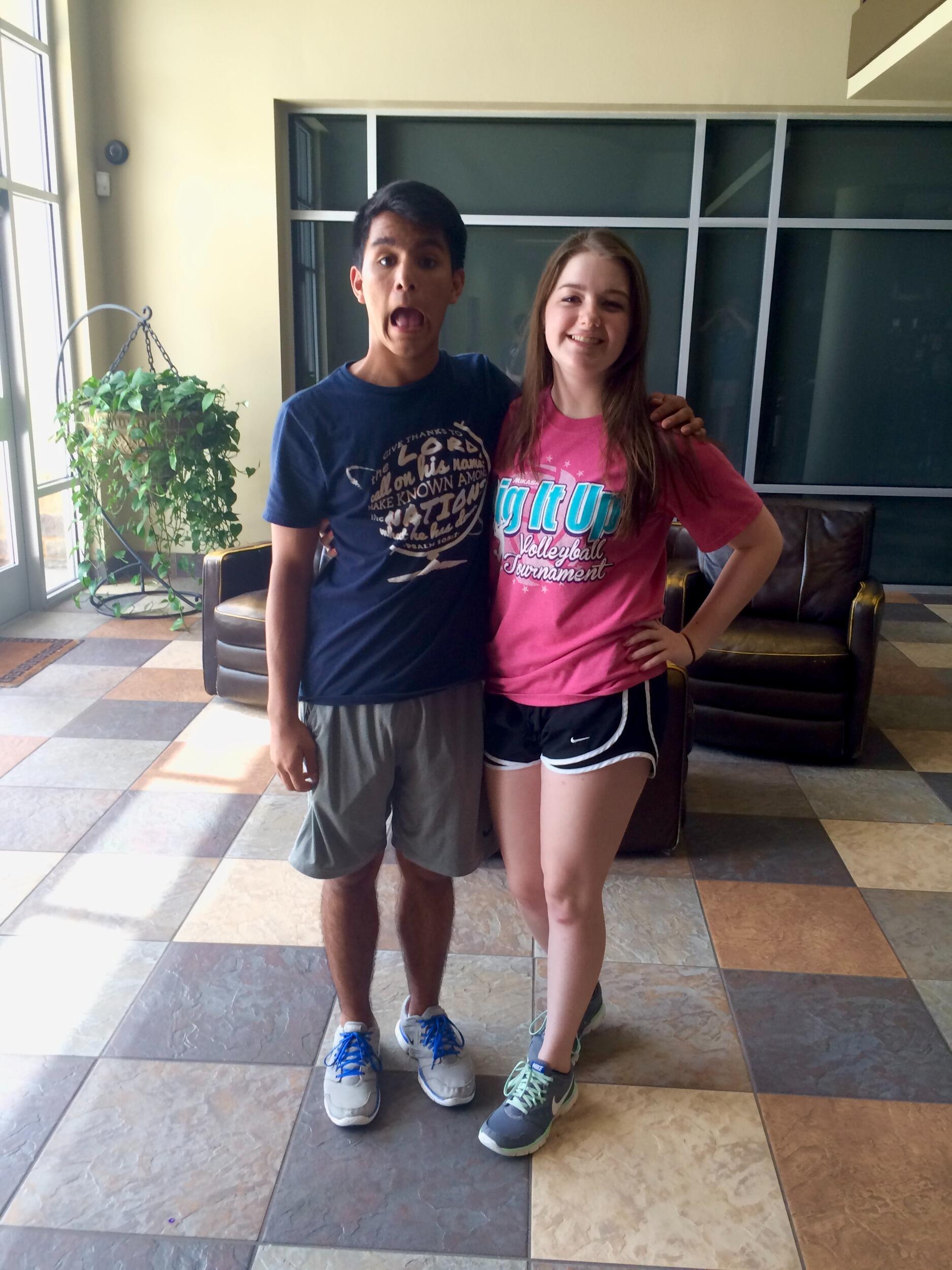 Our first photo as a couple! After a year of being friends, Logan decided to take a chance and tell Emma how much she meant to him. Lucky for him, the feeling was mutual!