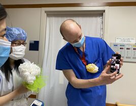 doctor couple hospital wedding