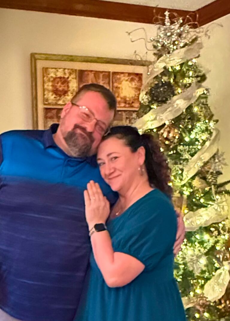Christmas Day, the day we got engaged!