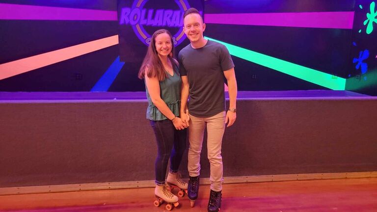 Couples skate and Facebook official :)