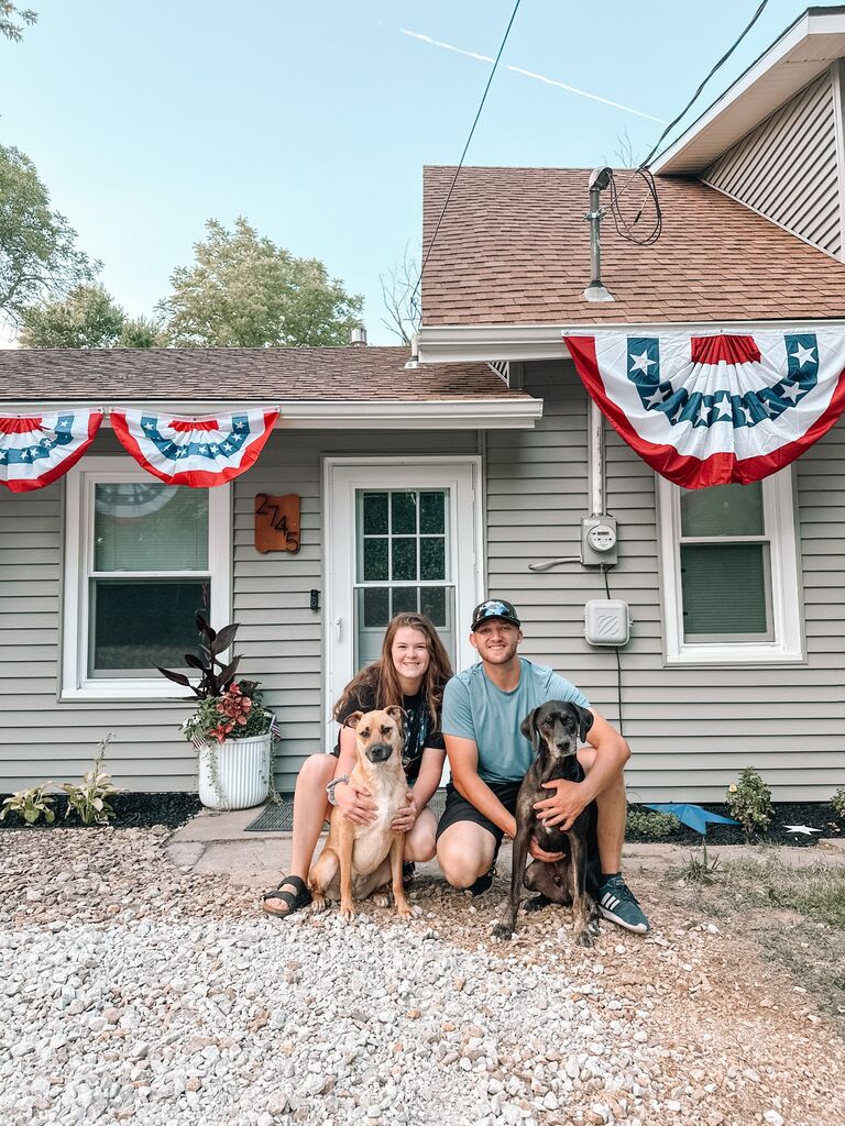 Shortly before hosting our first family event in our first home together (that we had spent the last 12 months renovating) <3