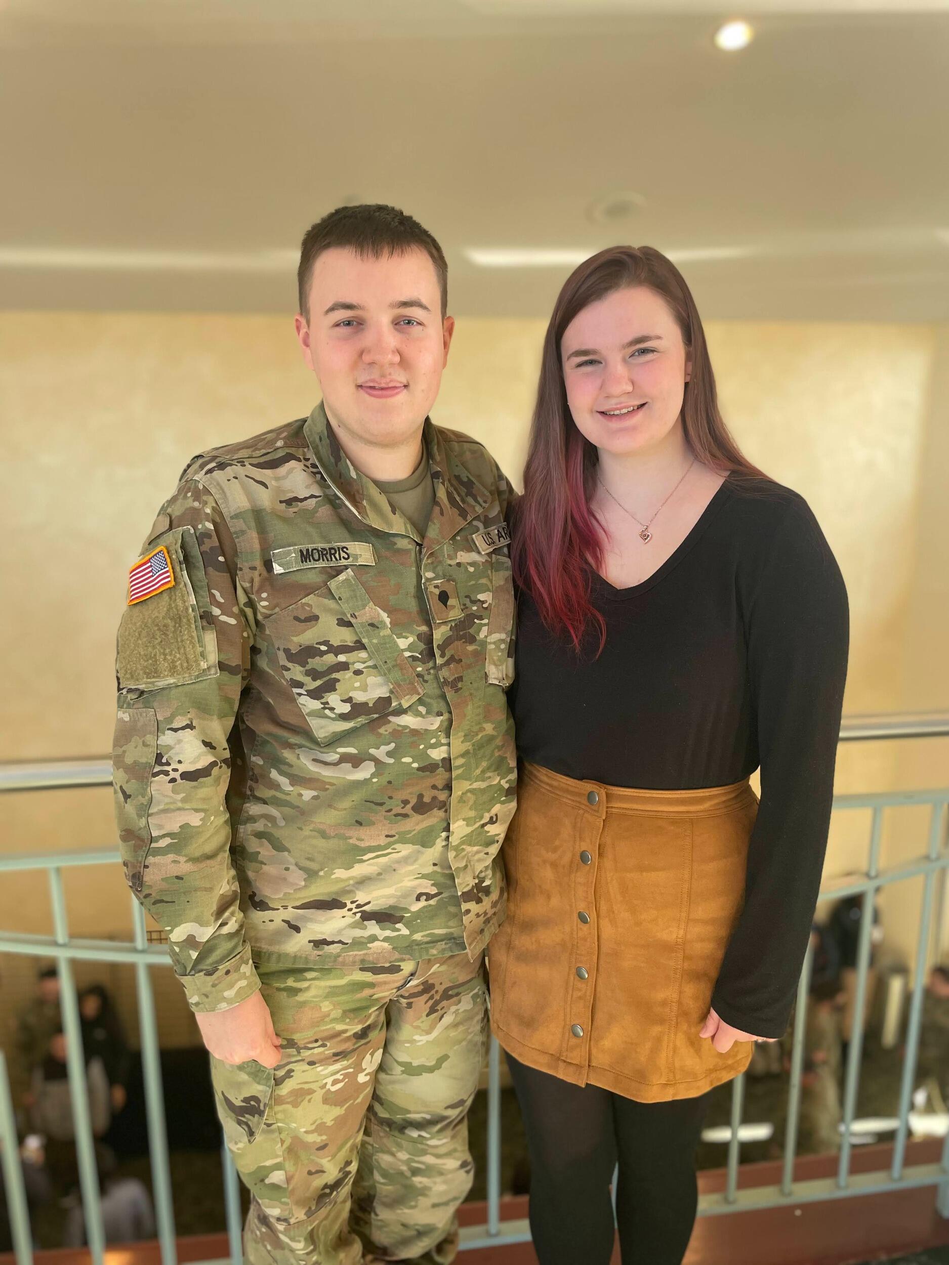 A little over a year after getting back, Nathaniel got deployed while Catie was in her senior year of high school. Long distance part 2 included SO many FaceTime calls!