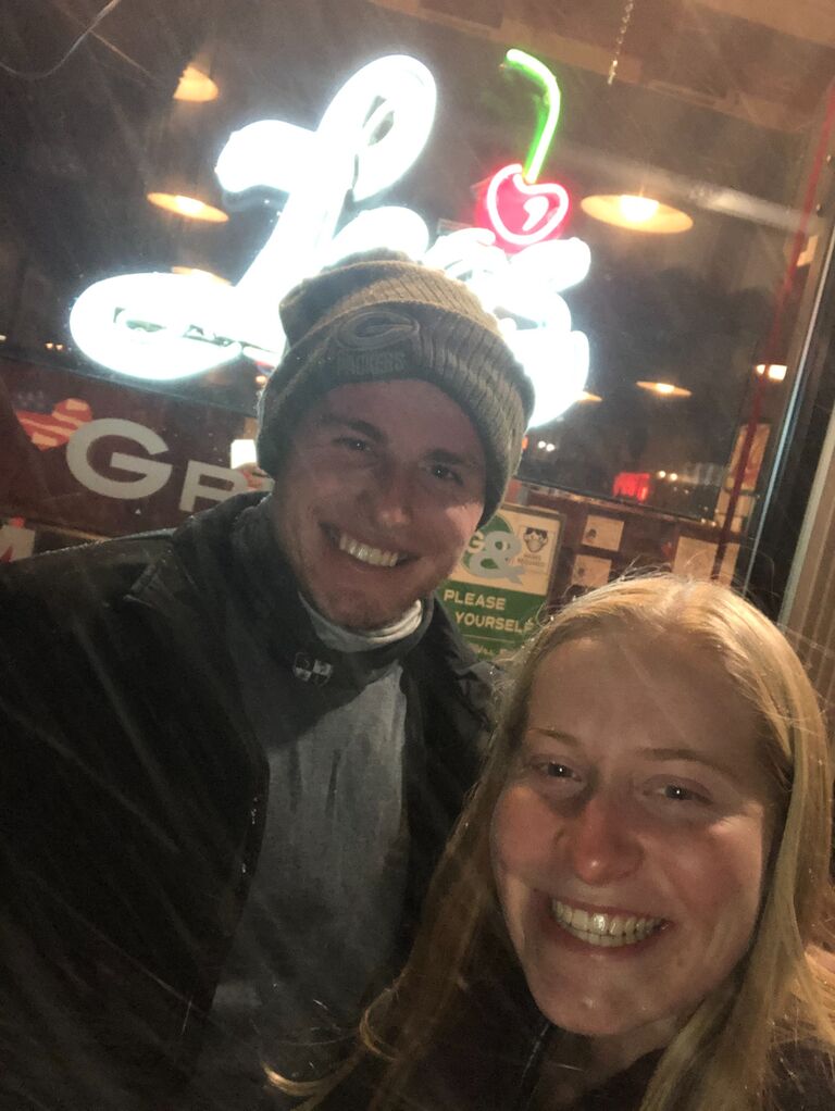 Our 3rd anniversary at our favorite spot, Leo's in Stillwater, MN.