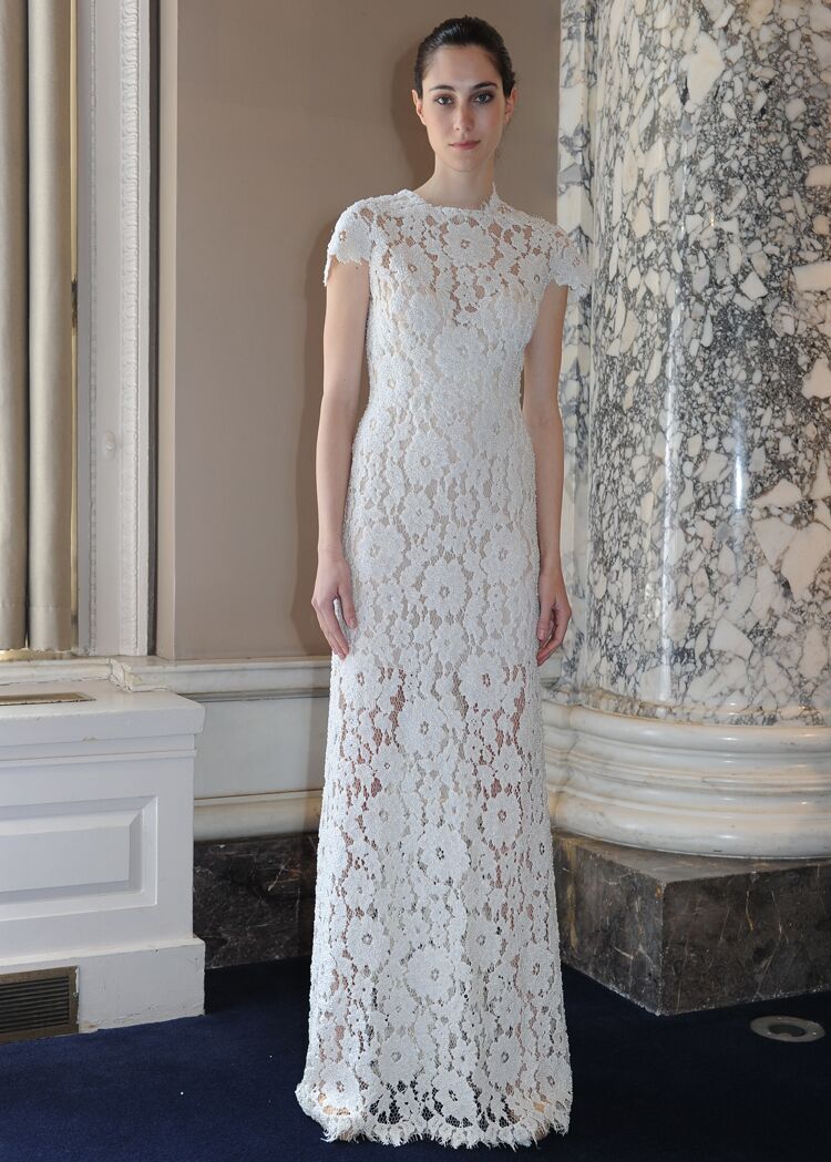 Christos Costarellos Spring Wedding Dresses: Bridal Fashion Week Pics